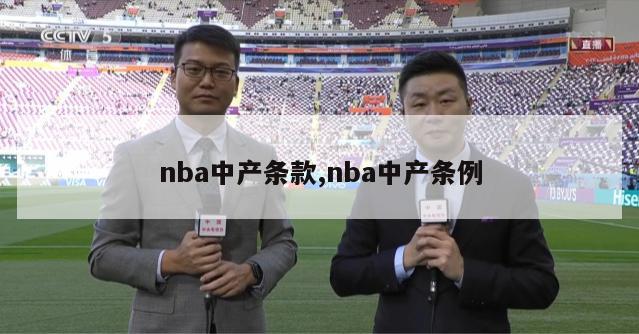 nba中产条款,nba中产条例